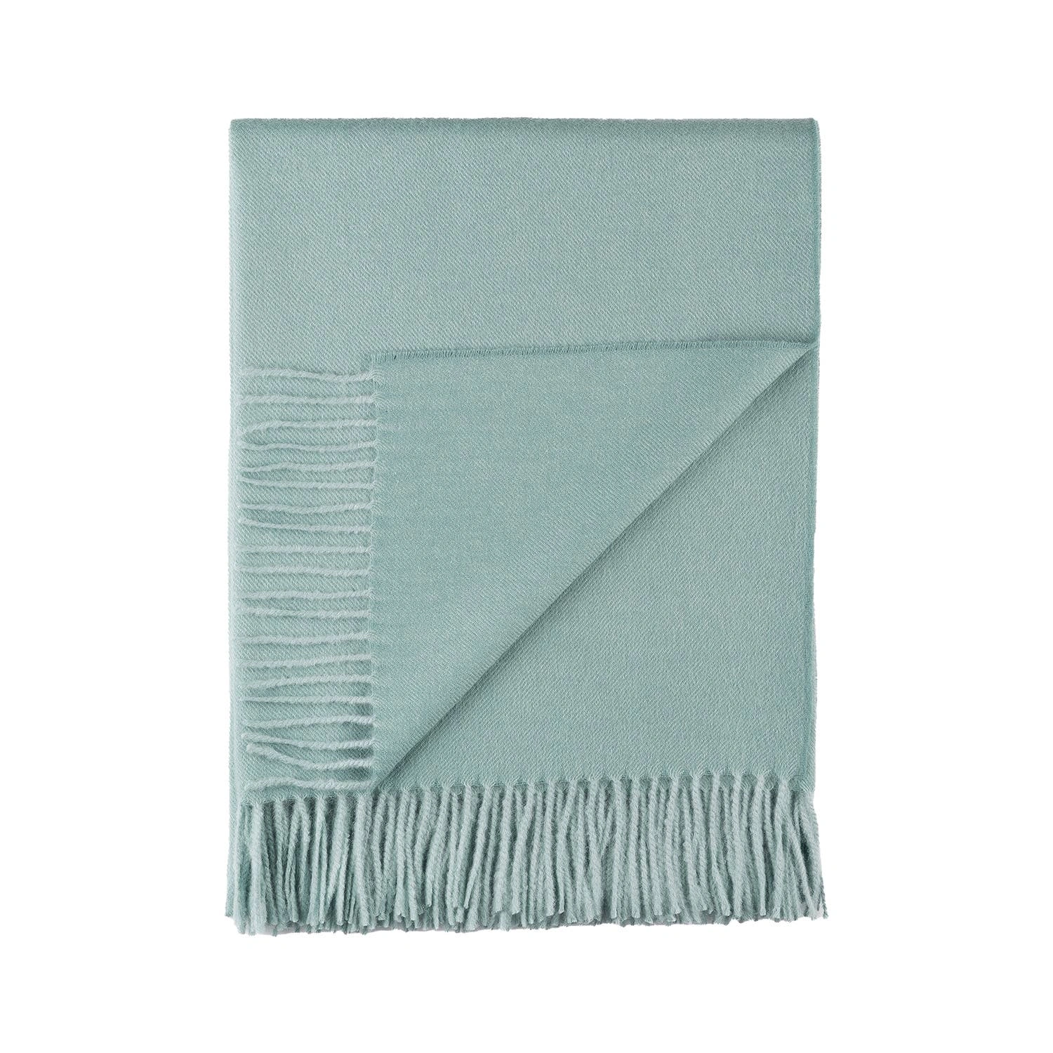 Luxurious Sea Glass Alpaca Throw - Wrap Yourself in Cloud-Soft Comfort